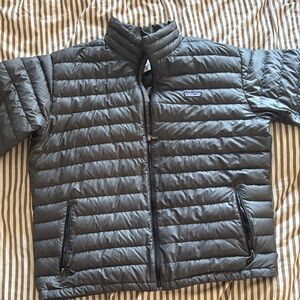 Patagonia Charcoal Gray Quilted Down Better Sweater Jacket
